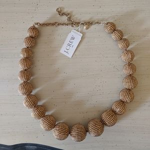 NWT J. Crew beaded orb statement necklace